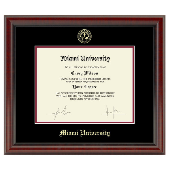 Miami University Diploma Frame, the Fidelitas Shot #1