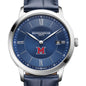 Miami University Men's Baume et Mercier 40mm Classima Quartz Watch with Blue Dial & Dark Blue Leather Strap Shot #1