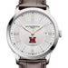 Miami University Men's Baume et Mercier 40mm Classima Quartz Watch with Silver Dial & Dark Brown Leather Strap