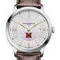Miami University Men's Baume et Mercier 40mm Classima Quartz Watch with Silver Dial & Dark Brown Leather Strap Shot #1