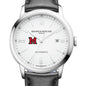 Miami University Men's Baume et Mercier 42mm Classima Automatic Watch with White Dial & Black Leather Strap Shot #1