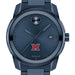 Miami University Men's Movado BOLD Blue Ion with Date Window