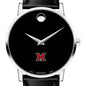 Miami University Men's Movado Museum with Leather Strap Shot #1
