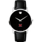 Miami University Men's Movado Museum with Leather Strap Shot #2