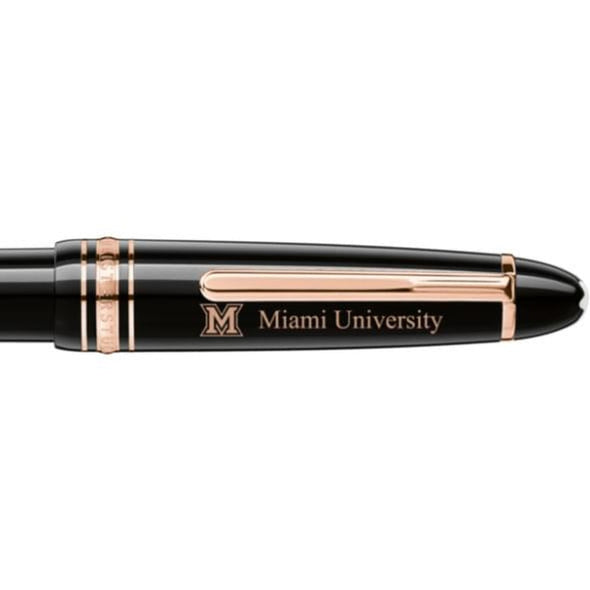 Miami University Montblanc Meisterstück LeGrand Ballpoint Pen in Red Gold Shot #2