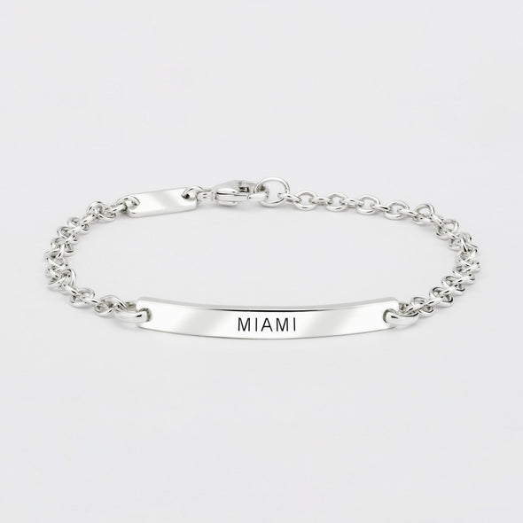 Miami University Petite ID Bracelet Shot #1