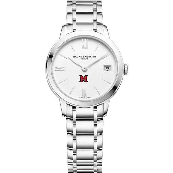 Miami University Women's Baume et Mercier 31mm Classima Watch with White Dial & Bracelet Shot #2