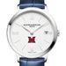 Miami University Women's Baume et Mercier 36.5mm Classima Watch with White Dial & Blue Leather Strap