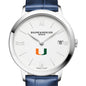 Miami Women's Baume et Mercier 36.5mm Classima Watch with White Dial & Blue Leather Strap Shot #1