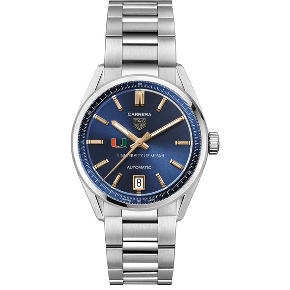 Miami Women's TAG Heuer Steel Carrera Automatic with Blue Dial Shot #2