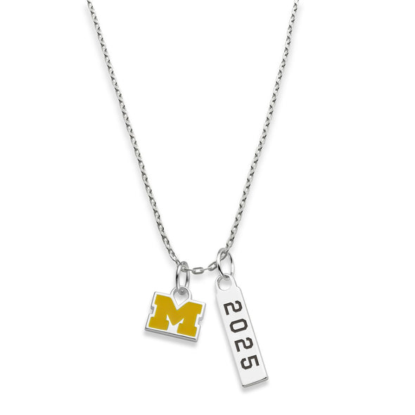 Michigan Class Year Sterling Silver Necklace Shot #1