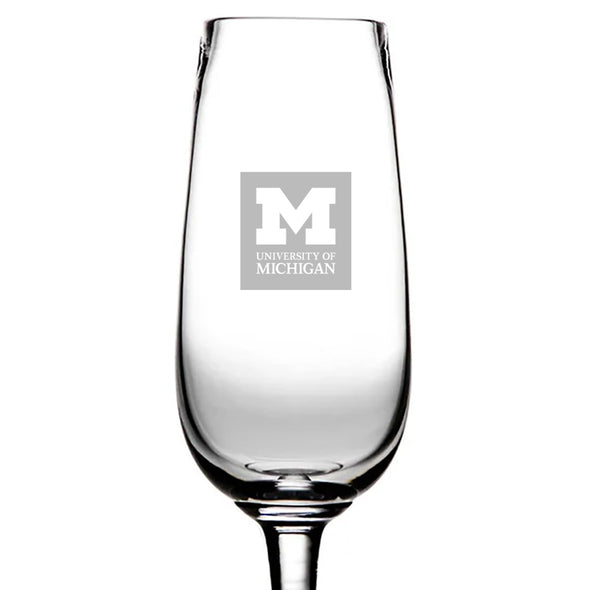 Michigan Flute Glasses by Simon Pearce Shot #2