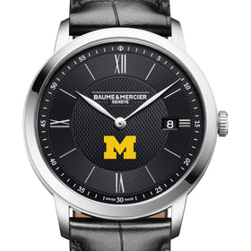 Michigan Men's Baume et Mercier 40mm Classima Quartz Watch with Black Dial & Black Leather Strap Shot #1
