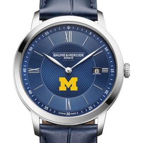 Michigan Men's Baume et Mercier 40mm Classima Quartz Watch with Blue Dial & Dark Blue Leather Strap Shot #1