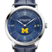 Michigan Men's Baume et Mercier 40mm Classima Quartz Watch with Blue Dial & Dark Blue Leather Strap