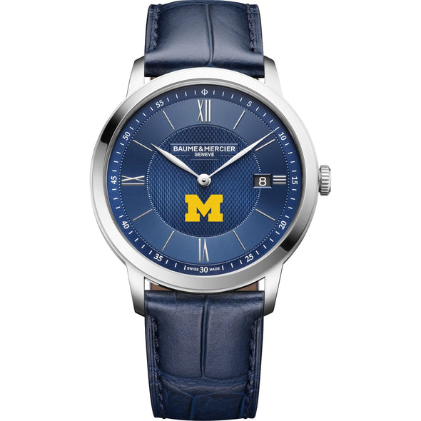 Michigan Men's Baume et Mercier 40mm Classima Quartz Watch with Blue Dial & Dark Blue Leather Strap Shot #2
