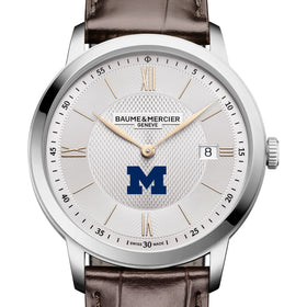 Michigan Men's Baume et Mercier 40mm Classima Quartz Watch with Silver Dial & Dark Brown Leather Strap Shot #1