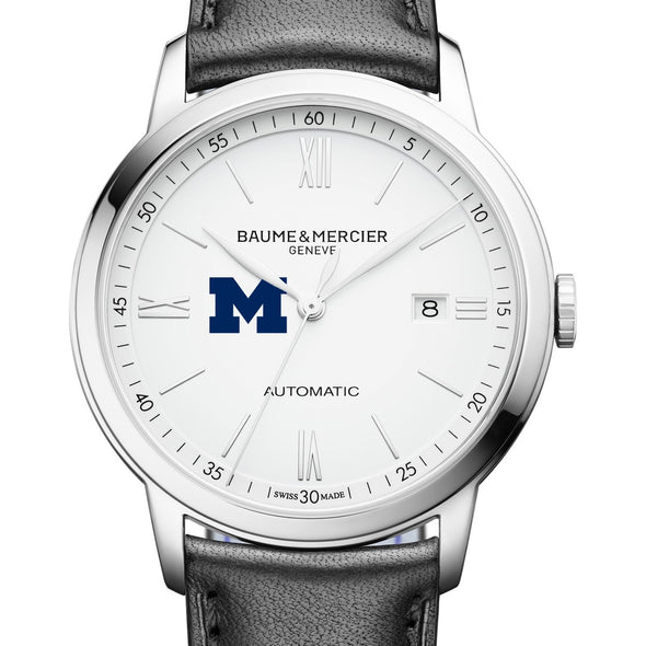 Michigan Men's Baume et Mercier 42mm Classima Automatic Watch with White Dial & Black Leather Strap Shot #1