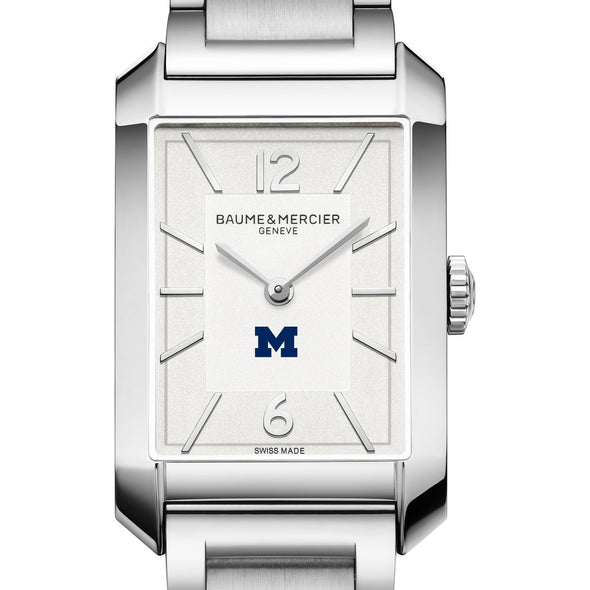 Michigan Men's Baume et Mercier 43X27mm Hampton Watch with Silver Dial & Bracelet Shot #1