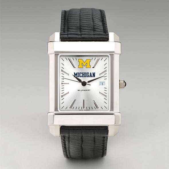 Michigan Men's Collegiate Watch with Leather Strap Shot #2