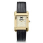 Michigan Men's Gold Quad with Leather Strap Shot #2