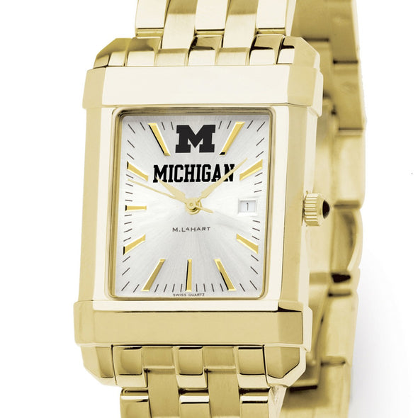Michigan Men&#39;s Gold Watch with 2-Tone Dial &amp; Bracelet at M.LaHart &amp; Co. Shot #1