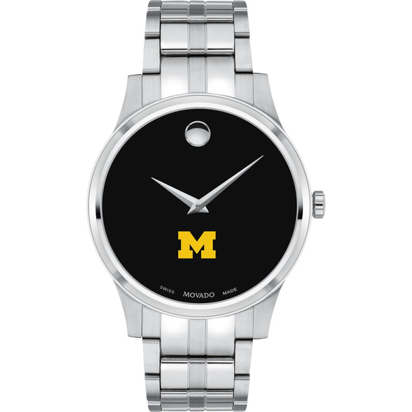 Michigan Men's Movado Collection Stainless Steel Watch with Black Dial Shot #2