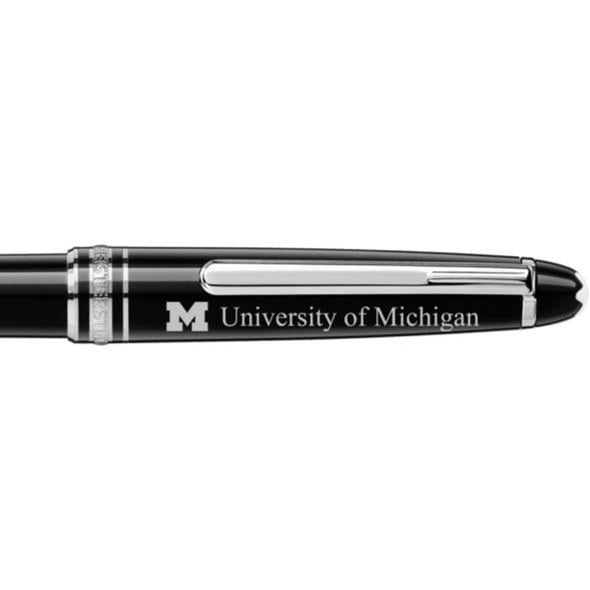 Michigan Montblanc Meisterstück Classique Ballpoint Pen in Platinum Shot #2