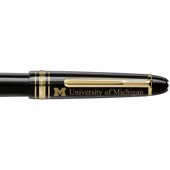 Michigan Montblanc Meisterstück Classique Fountain Pen in Gold Shot #2