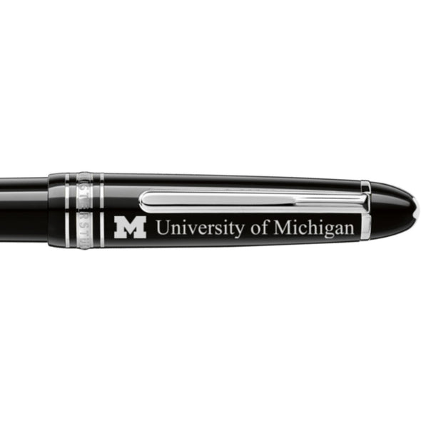 Michigan Montblanc Meisterstück Midsize Platinum-Coated Ballpoint Pen Shot #2