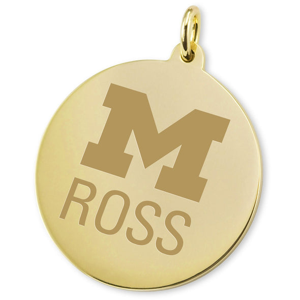 Michigan Ross 14K Gold Charm Shot #2