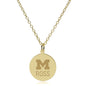Michigan Ross 14K Gold Pendant & Chain Shot #2
