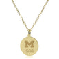 Michigan Ross 14K Gold Pendant & Chain Shot #2