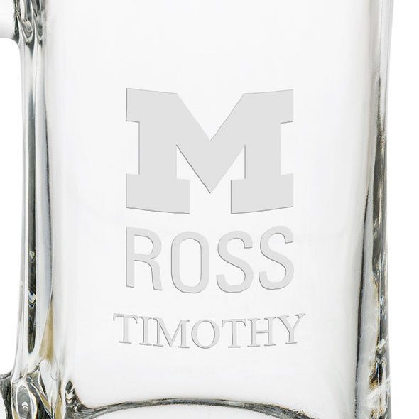 Michigan Ross 25 oz Beer Mug Shot #3