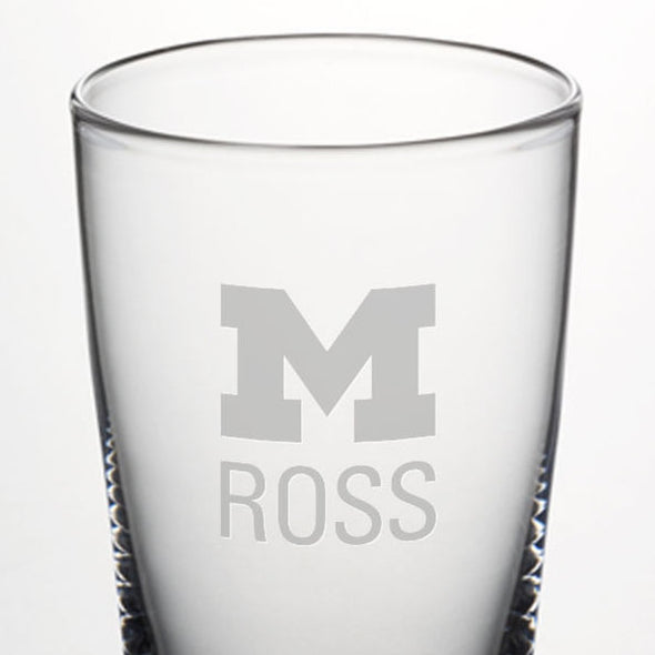 Michigan Ross Ascutney Pint Glass by Simon Pearce Shot #2