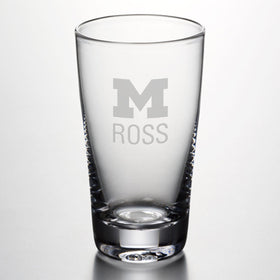 Michigan Ross Ascutney Pint Glasses by Simon Pearce Shot #1
