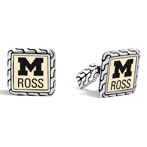 Michigan Ross Cufflinks by John Hardy with 18K Gold Shot #2