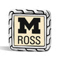 Michigan Ross Cufflinks by John Hardy with 18K Gold Shot #3