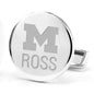 Michigan Ross Cufflinks in Sterling Silver Shot #2