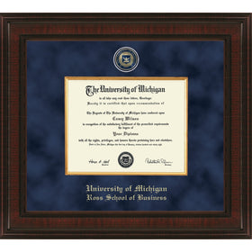 Michigan Ross Diploma Frame - Excelsior Shot #1