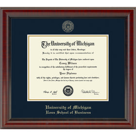 Michigan Ross Diploma Frame, the Fidelitas Shot #1