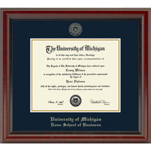 Michigan Ross Diploma Frame, the Fidelitas Shot #1