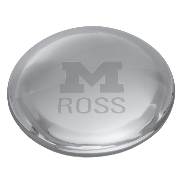 Michigan Ross Glass Dome Paperweight by Simon Pearce Shot #2