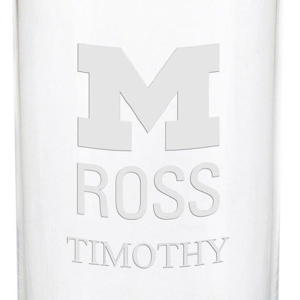 Michigan Ross Iced Beverage Glasses - Set of 4 Shot #3