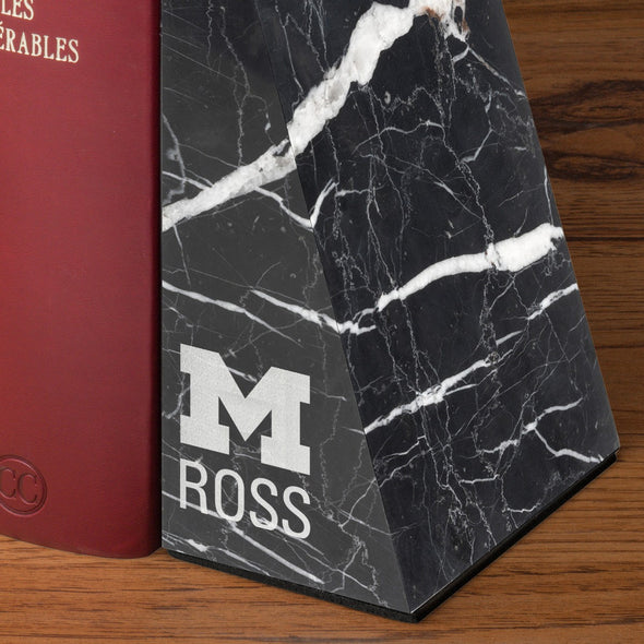 Michigan Ross Marble Bookends by M.LaHart Shot #3