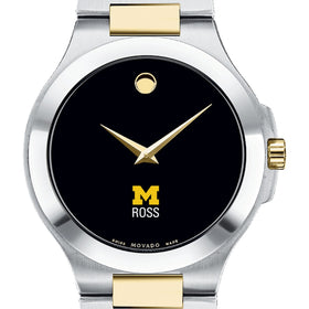 Michigan Ross Men&#39;s Movado Collection Two-Tone Watch with Black Dial Shot #1