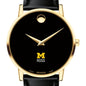 Michigan Ross Men's Movado Gold Museum Classic Leather Shot #1
