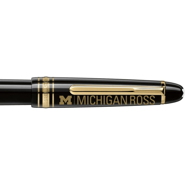 Michigan Ross Montblanc Meisterstück Classique Fountain Pen in Gold Shot #2