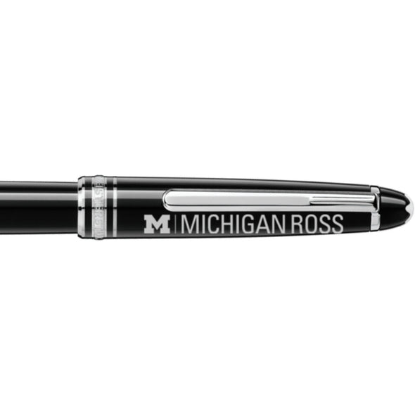 Michigan Ross Montblanc Meisterstück Classique Rollerball Pen in Platinum Shot #2