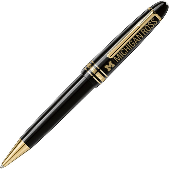 Michigan Ross Montblanc Meisterstück LeGrand Ballpoint Pen in Gold Shot #1